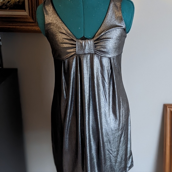 Lola Silver Bow Dress - Size Small - Picture 3 of 12